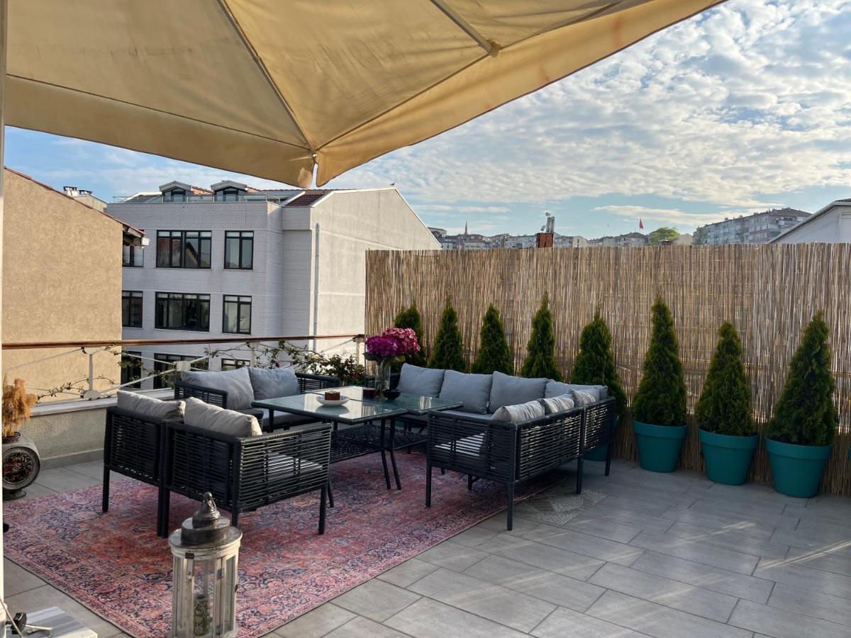 Waterfront Apartment By The Tram - Terrace With Dome & Golden Horn View In Fatih Istanbul Ngoại thất bức ảnh