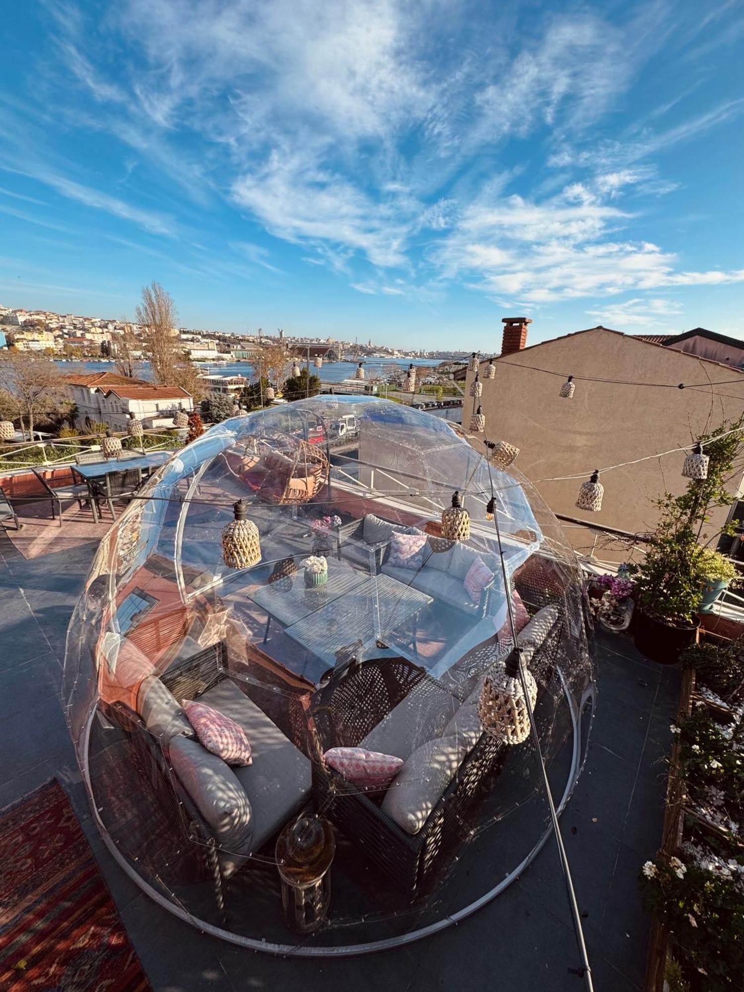 Waterfront Apartment By The Tram - Terrace With Dome & Golden Horn View In Fatih Istanbul Ngoại thất bức ảnh