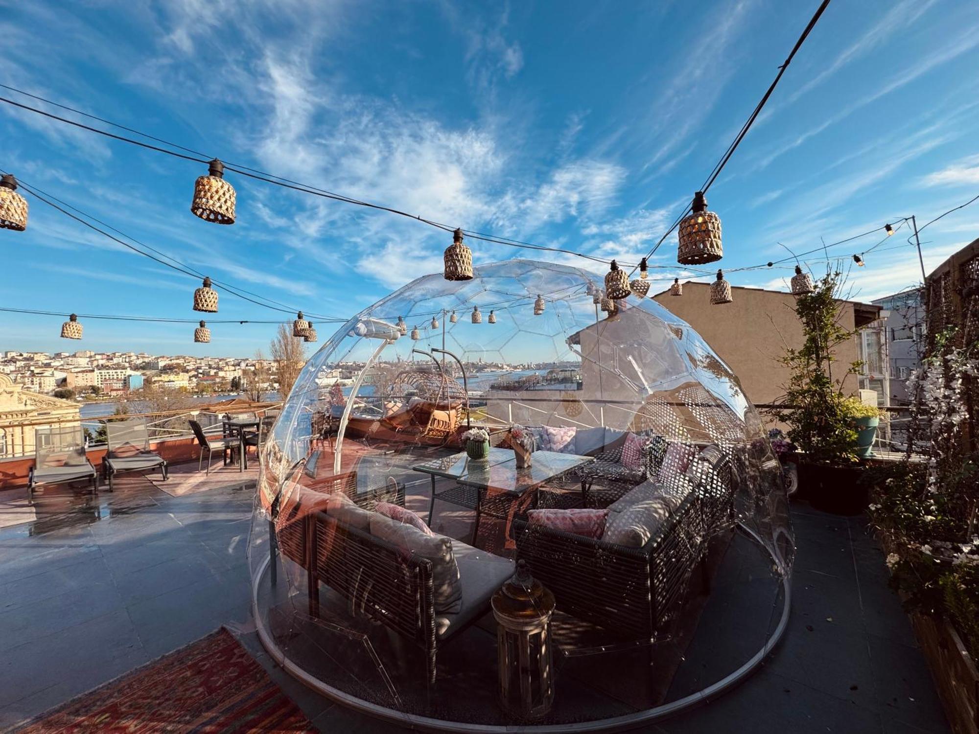 Waterfront Apartment By The Tram - Terrace With Dome & Golden Horn View In Fatih Istanbul Ngoại thất bức ảnh