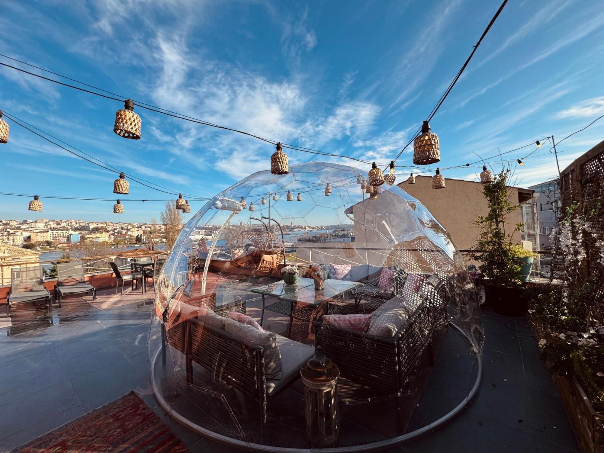 Waterfront Apartment By The Tram - Terrace With Dome & Golden Horn View In Fatih Istanbul Ngoại thất bức ảnh