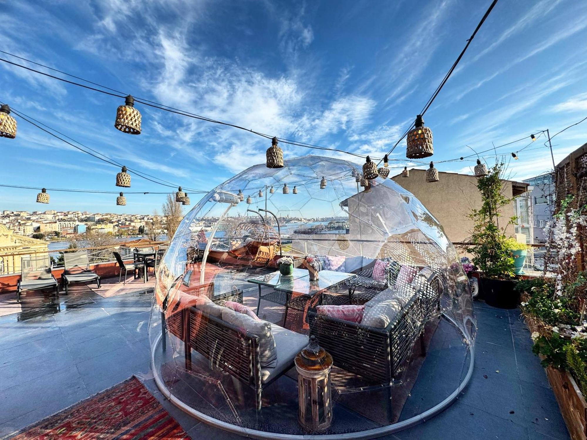 Waterfront Apartment By The Tram - Terrace With Dome & Golden Horn View In Fatih Istanbul Ngoại thất bức ảnh